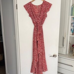 Grecerelle (Amazon) Brick Red Floral Dress